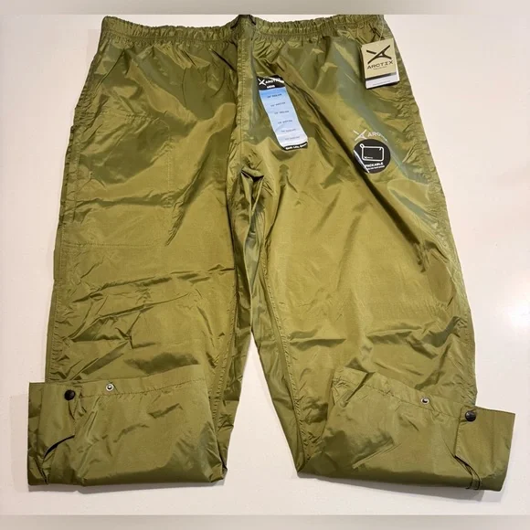 Arctix Men's Storm Packable Rain Pant, Olive XXL (44-46W) 28"L Outdoor Olive - Picture 1 of 12